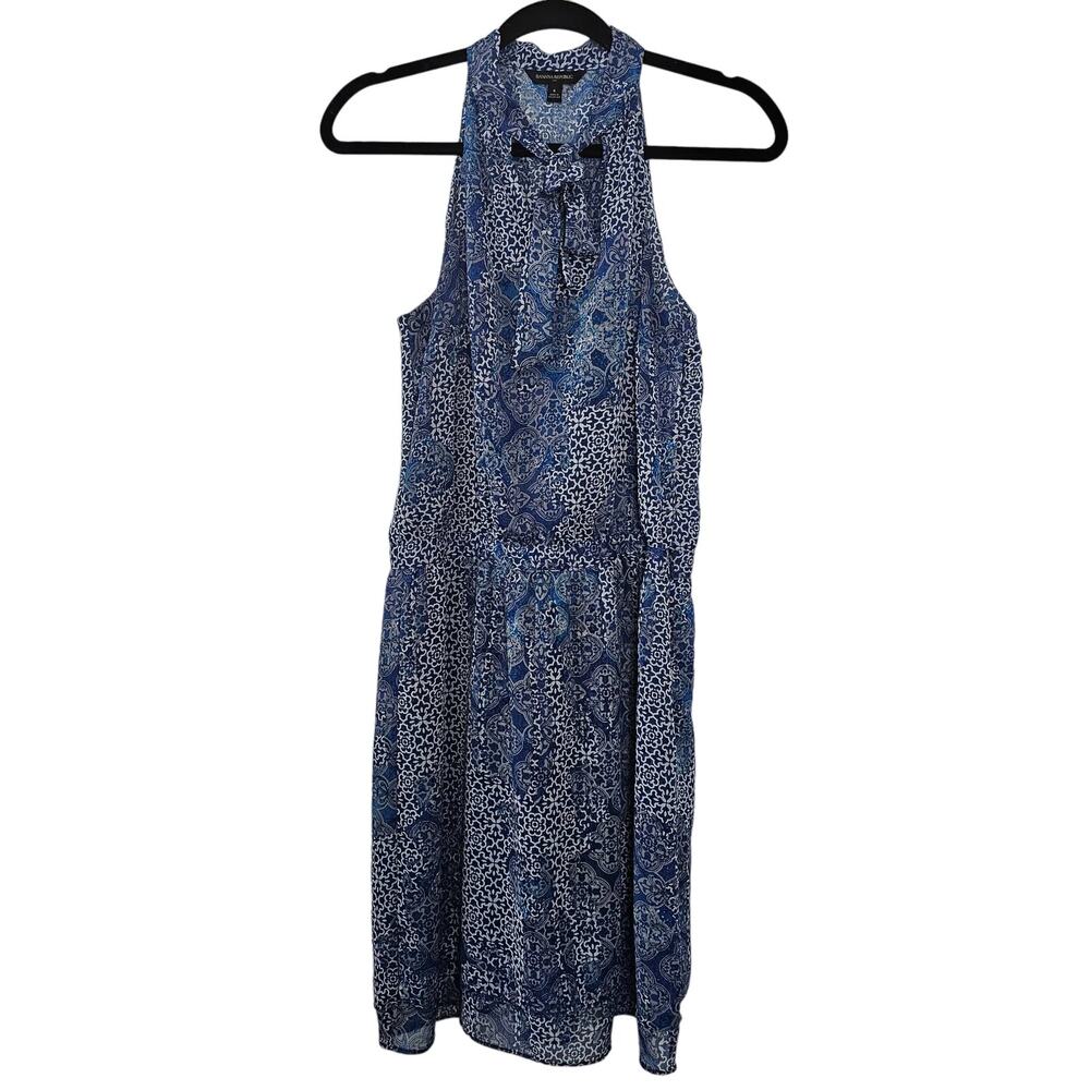 Banana Republic Women's Damask Halter Chiffon Dress Size 6